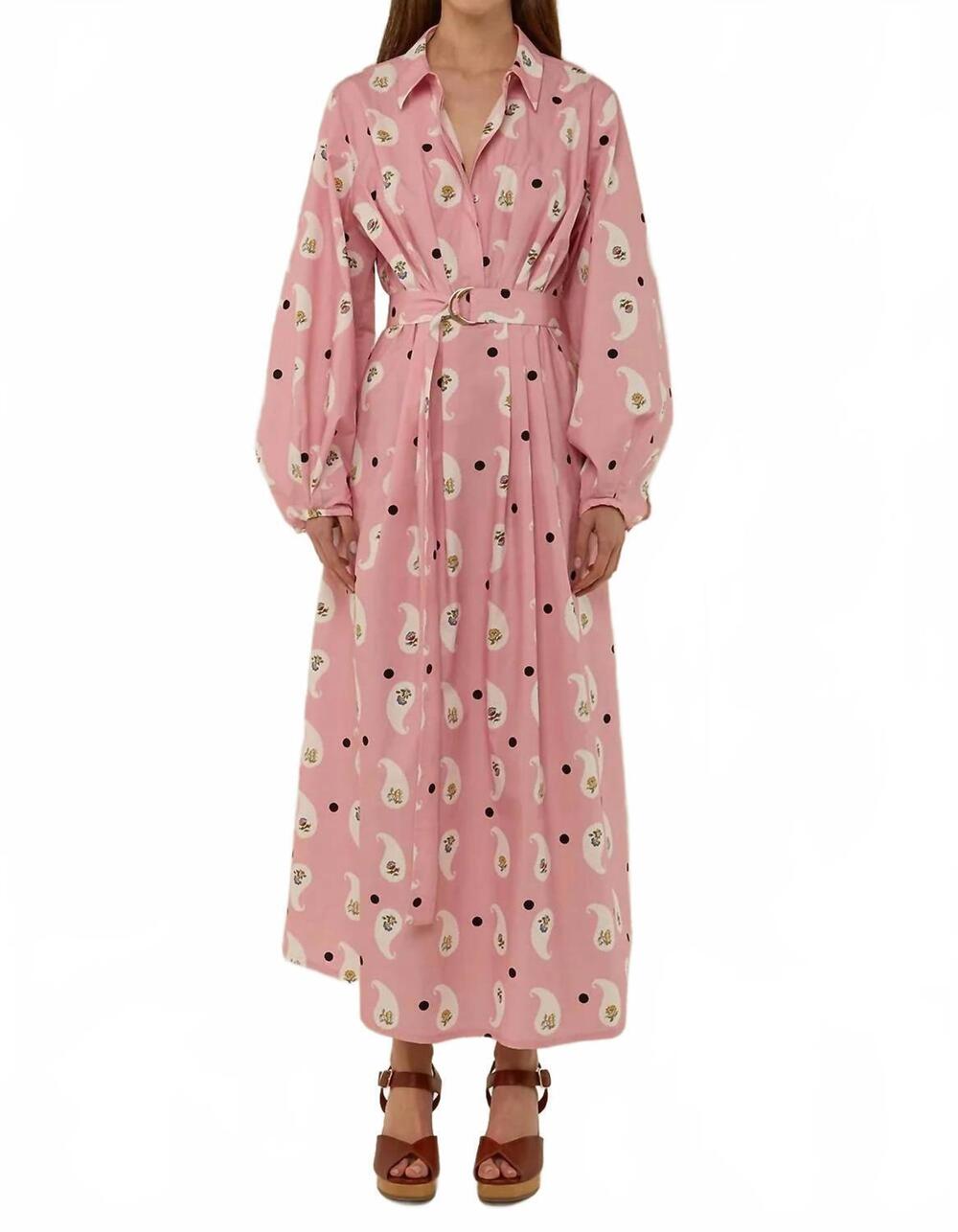 NEW PALM NOOSA emily shirt dress in bicheno paisley